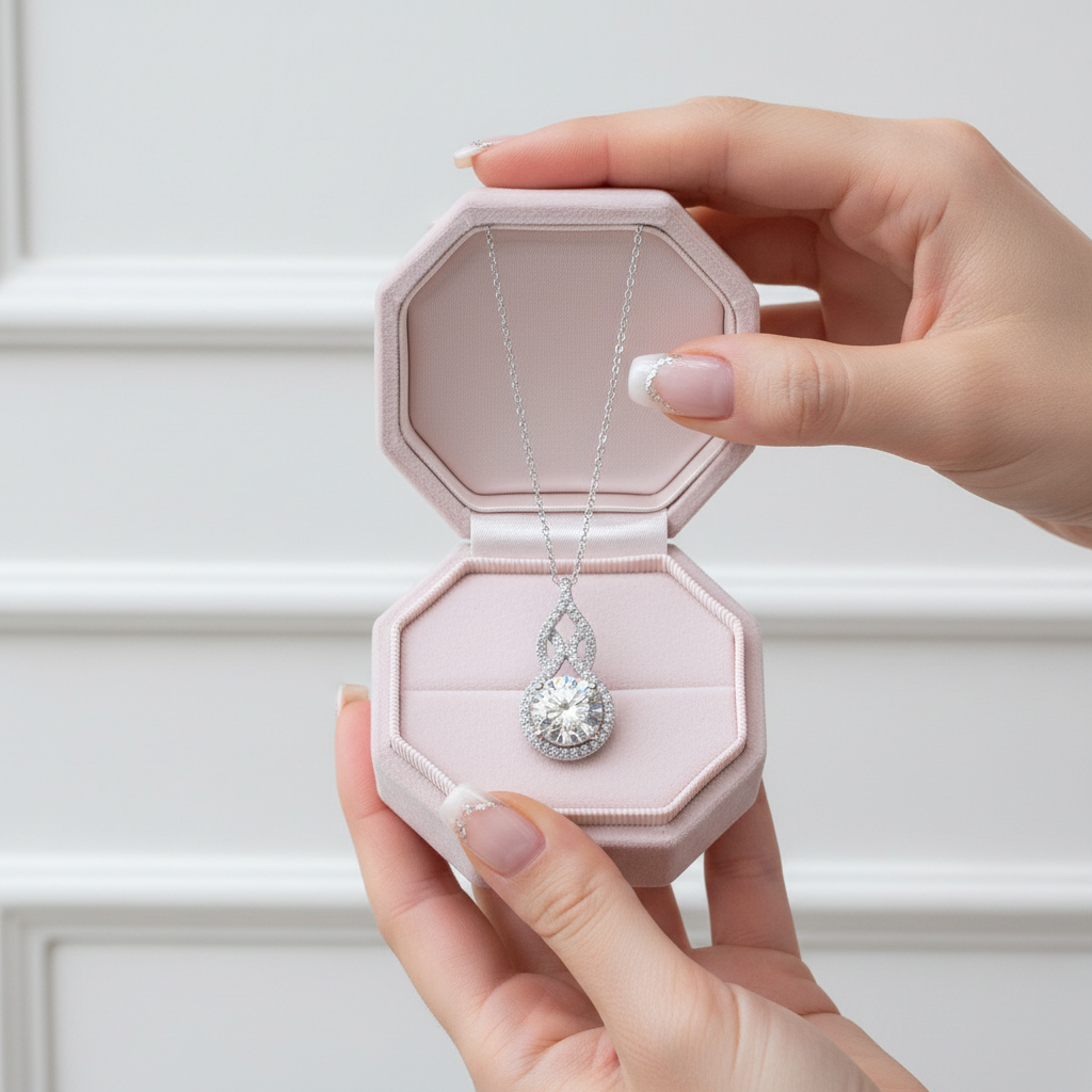 Pouring Shiny Diamond Necklace-Black Diamonds New York