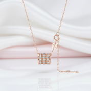 Premium Round Diamond Pendant Necklace-Black Diamonds New York