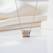 Premium Round Diamond Pendant Necklace-Black Diamonds New York