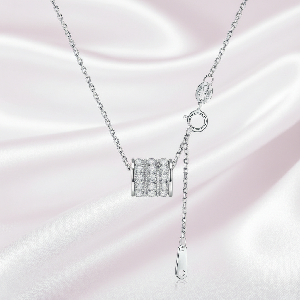 Premium Round Diamond Pendant Necklace-Black Diamonds New York