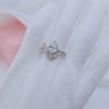 2.7Ct Halo Pear Cut Diamond Engagement Ring Set