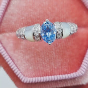 Unique Oval-cut Diamond Ring