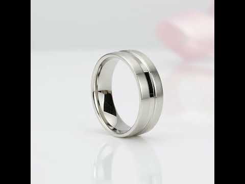 High Polished Plain Men's Wedding Band Ring