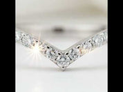 0.22ct Micro Round Cut D Color Diamond Option Wedding Band
