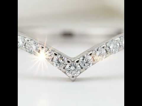 0.22ct Micro Round Cut D Color Diamond Option Wedding Band