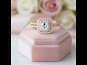 10k Gold Diamond Option Inspired Engagement Ring