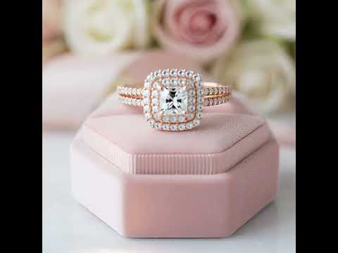 10k Gold Diamond Option Inspired Engagement Ring