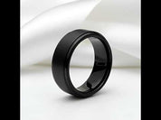 Classic Black Ceramic Wedding Band