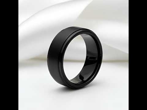 Classic Black Ceramic Wedding Band