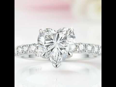 Heart Cut Diamond Option Engagement Ring