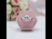 4.0 Ct Diamond Option Luxury Cushion-Cut Ring