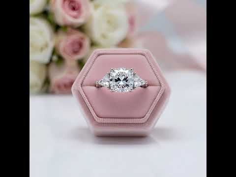 4.0 Ct Diamond Option Luxury Cushion-Cut Ring