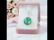 Swallow & Willow in Spring Wind Necklace