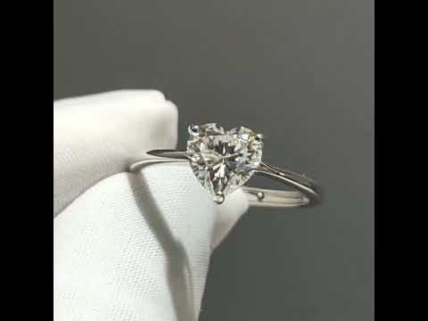 3ct Heart Cut Diamond Option Forever Love Engagement Ring
