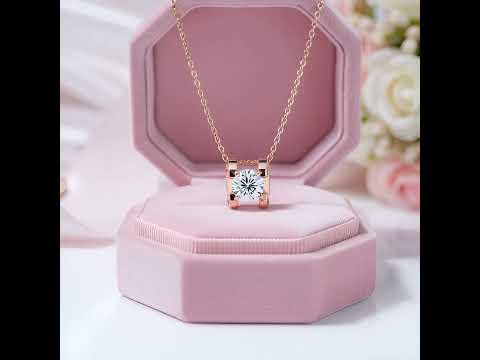 18k Rose Gold Diamond Option Bull Head Pendant Necklace