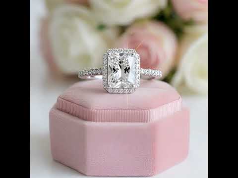 Radiant Cut Diamond Option Engagement Ring