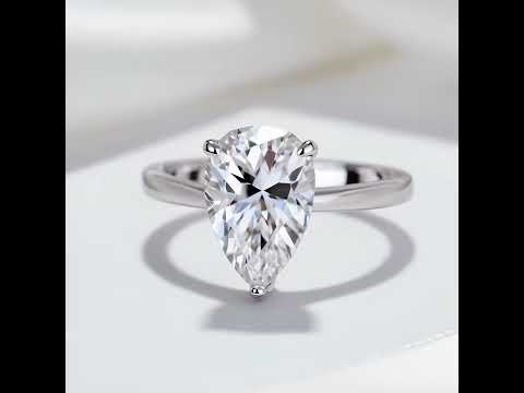2.5 Ct Pear Cut Diamond Option Engagement Ring