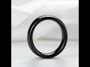Black Tungsten Carbide Men's Wedding Band
