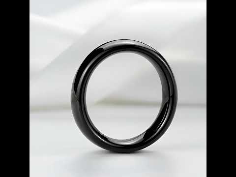 Black Tungsten Carbide Men's Wedding Band