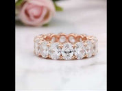 14k Rose Gold 5.1 Ct Round Cut Diamond Option Wedding Band