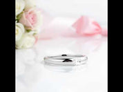 0.2 Ct Emerald Cut Diamond Option Wedding Band