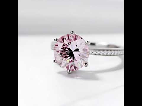 3.0 Ct Pink Diamond Engagement Ring