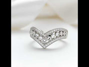 V Shape 3 layered Diamond Option Band