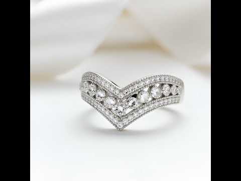 V Shape 3 layered Diamond Option Band