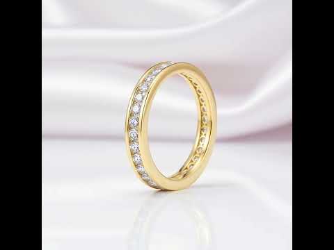 18k White Gold 2.0mm Diamond Option Channel Setting Eternity Ring