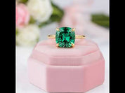 Lovely 3.5 Carat Cushion Cut Paraiba Tourmaline Engagement Ring
