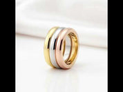 Simple 3 Layers Ring Band