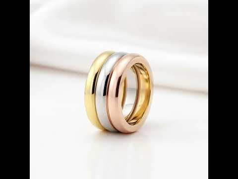 Simple 3 Layers Ring Band