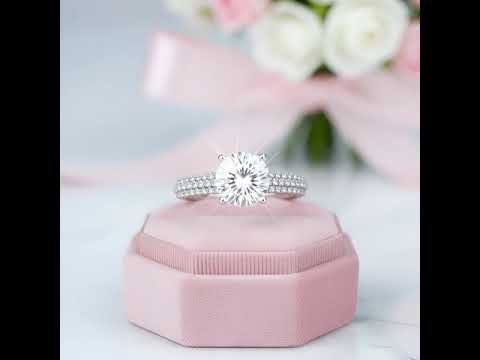 2.0 Ct Round Cut Diamond Option Engagement Ring