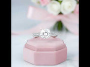 2.0 Ct Round Cut Diamond Option Engagement Ring