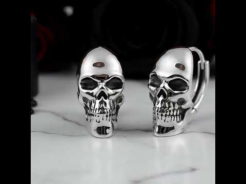 Retro Creative Elegant Skull Head Earrings