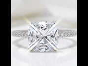 3.2 ct Cushion Cut Diamond Option Engagement Ring