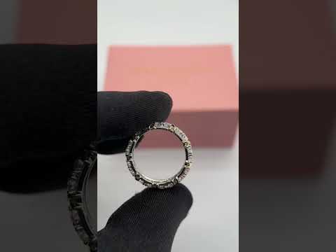 Yellow Gold X Diamond Option Two-Tone Wedding Band