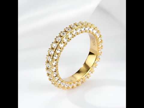 Three-sided D Color Diamond Option Wedding Band