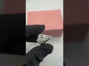 Together We Fly- Kite Shape Pear Diamond Option Promise Ring Set