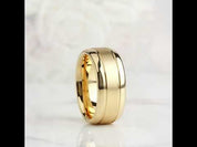 8mm Tungsten Carbide Frosted Men's Wedding Band