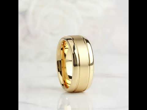 8mm Tungsten Carbide Frosted Men's Wedding Band