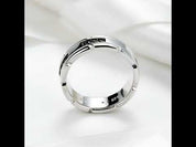 Black Round Cut Diamond Band