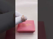1.6 Ct Round Diamond Option 2pcs Rose Gold Ring Set