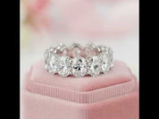 Eternity Oval Cut Diamond Option Wedding Band Ring