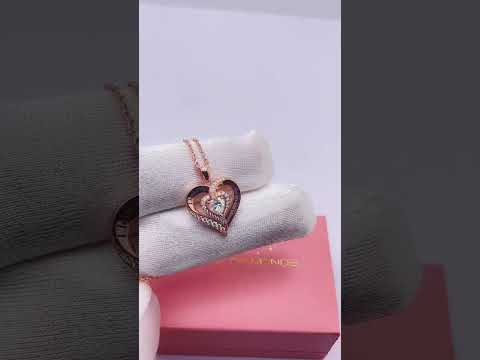 Birthstone Heart Pendant Necklace