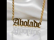 Horsewhip Chain Custom Name Necklace