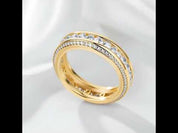 Round Diamond Option Eternity Wedding Band