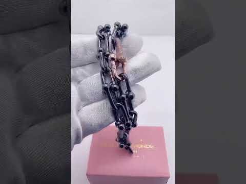 Classic Gold & Black Electroplated Gothic Necklace