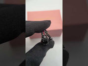 Together Forever- 1.25 Carat Black Diamond Option Gothic Ring Set