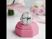 8.0 Ct Cushion Cut Diamond Option Engagement Ring